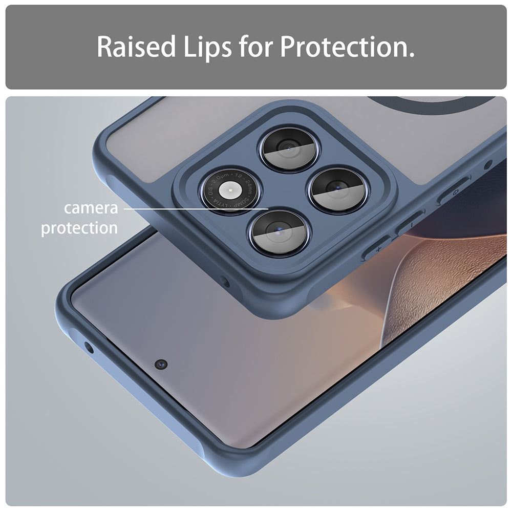 MagSafe-deksel for Motorola Edge 60 Fusion / Edge 60, Techsuit, HaloFrost II, Marineblå