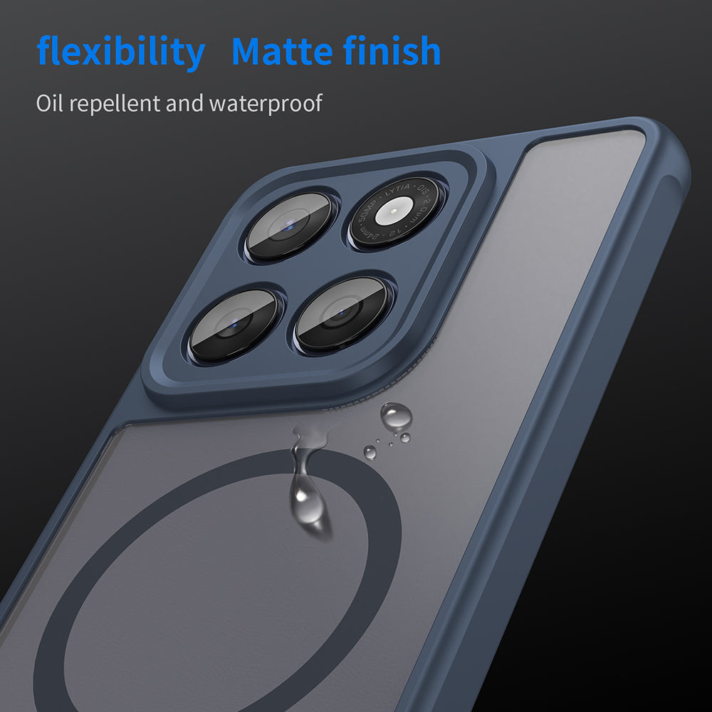 MagSafe-deksel for Motorola Edge 60 Fusion / Edge 60, Techsuit, HaloFrost II, Marineblå