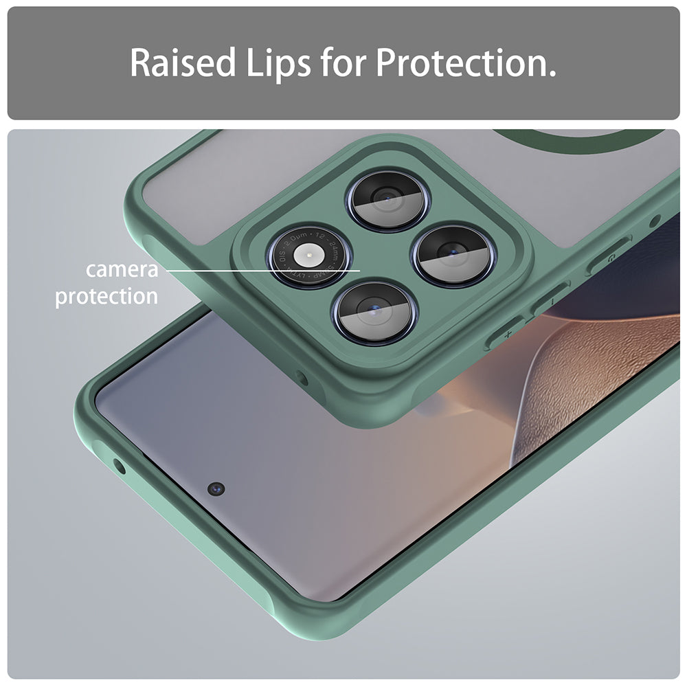 MagSafe-deksel for Motorola Edge 60 Fusion / Edge 60, Techsuit, HaloFrost II, Grønn