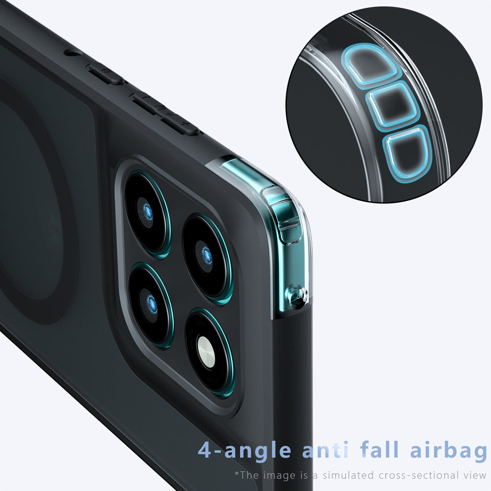 MagSafe-deksel for Motorola Edge 60 Fusion / Edge 60, Techsuit, PureFrost, svart