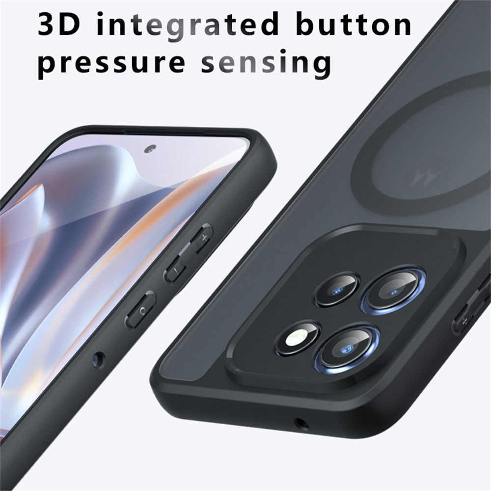 MagSafe-deksel for Motorola Edge 60 Neo / Edge 50 Neo / ThinkPhone 25, Techsuit, PureFrost, Satin Black