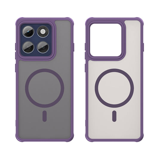 MagSafe-deksel for Motorola Edge 60 Pro, Techsuit, HaloFrost II (stor linsehull), lilla