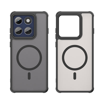 MagSafe-deksel for Motorola Edge 60 Pro, Techsuit, HaloFrost II (stor linsehull), svart