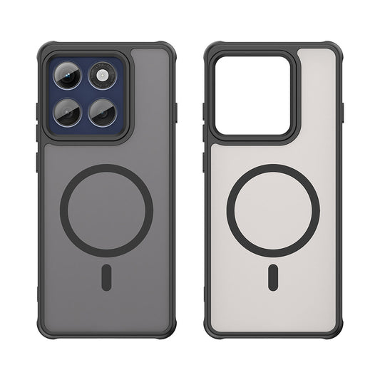 MagSafe-deksel for Motorola Edge 60 Pro, Techsuit, HaloFrost II (stor linsehull), svart