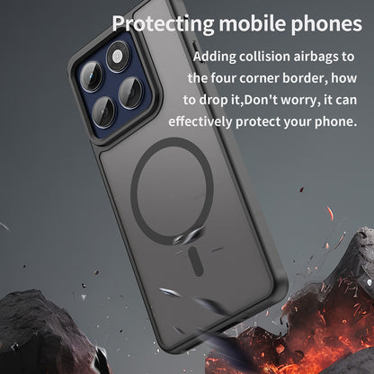 MagSafe-deksel for Motorola Edge 60 Pro, Techsuit, HaloFrost II (stor linsehull), svart