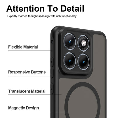 MagSafe-deksel for Motorola Edge 70 Fusion, Techsuit, HaloFrost II, Svart