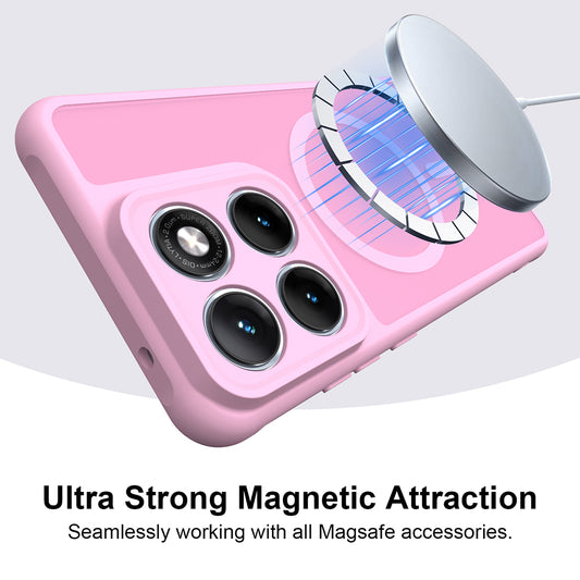 MagSafe-deksel for Motorola Edge 70 Fusion, Techsuit, HaloFrost II, Rosa