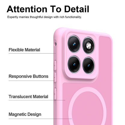 MagSafe-deksel for Motorola Edge 70 Fusion, Techsuit, HaloFrost II, Rosa