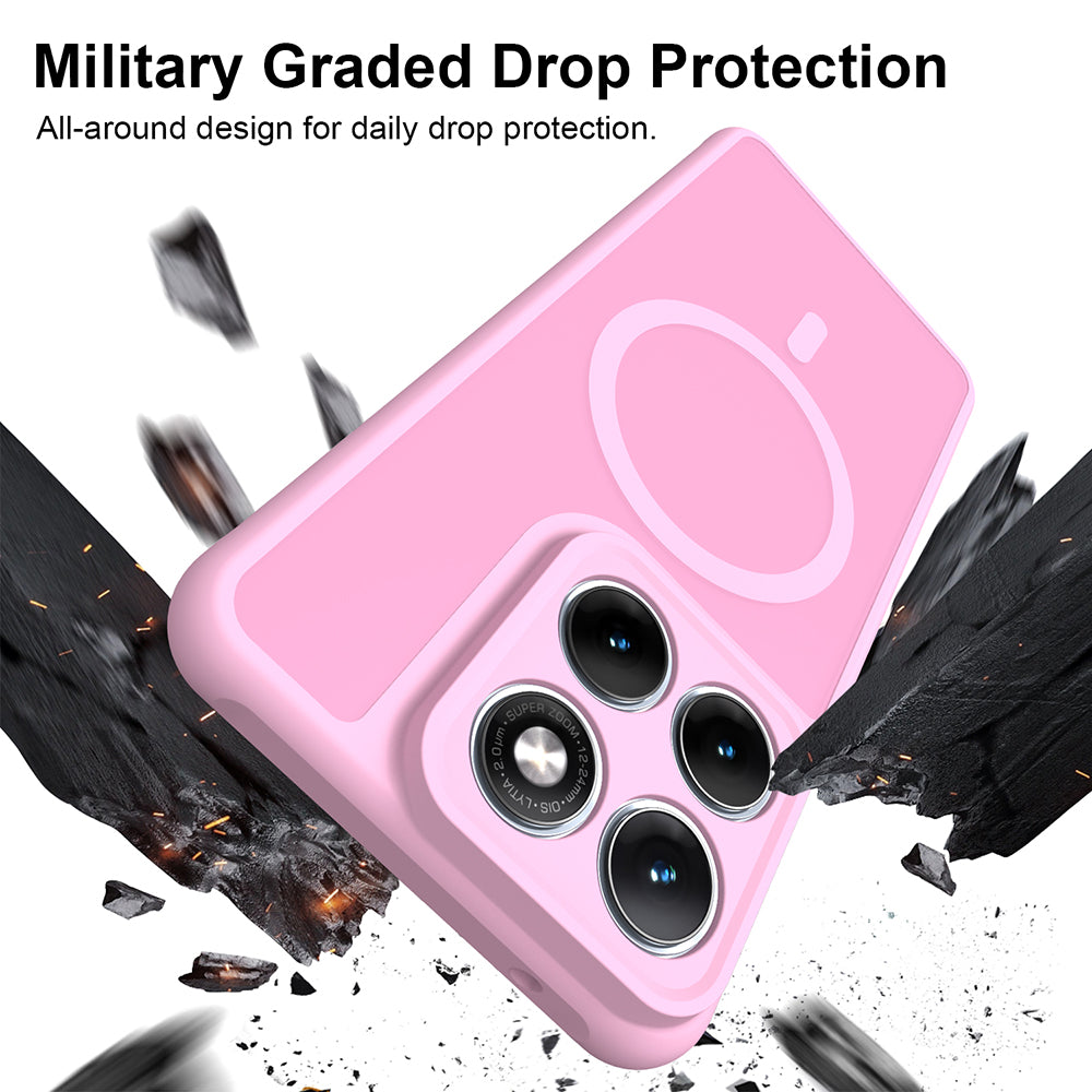 MagSafe-deksel for Motorola Edge 70 Fusion, Techsuit, HaloFrost II, Rosa