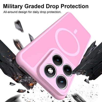MagSafe-deksel for Motorola Edge 70 Fusion, Techsuit, HaloFrost II, Rosa