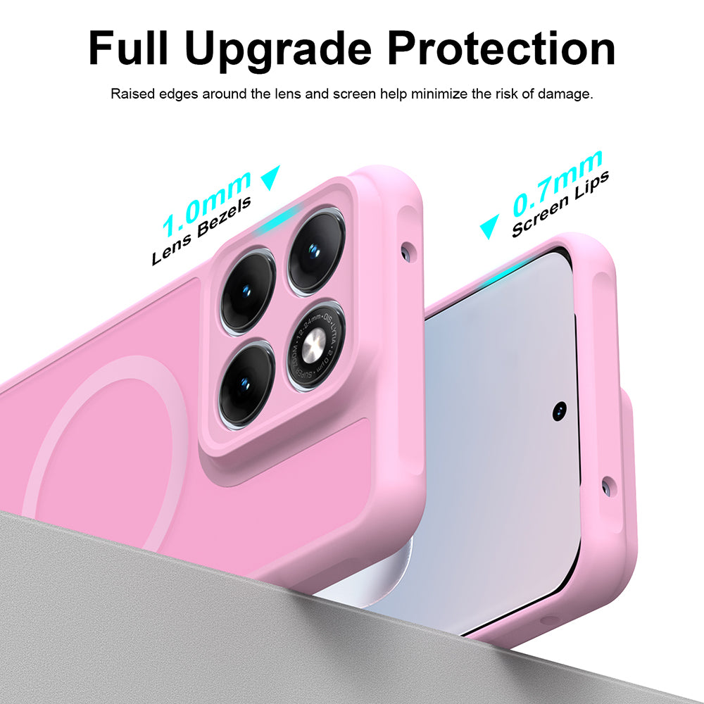 MagSafe-deksel for Motorola Edge 70 Fusion, Techsuit, HaloFrost II, Rosa
