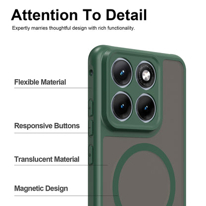 MagSafe-deksel for Motorola Edge 70 Fusion, Techsuit, HaloFrost II, Grønn