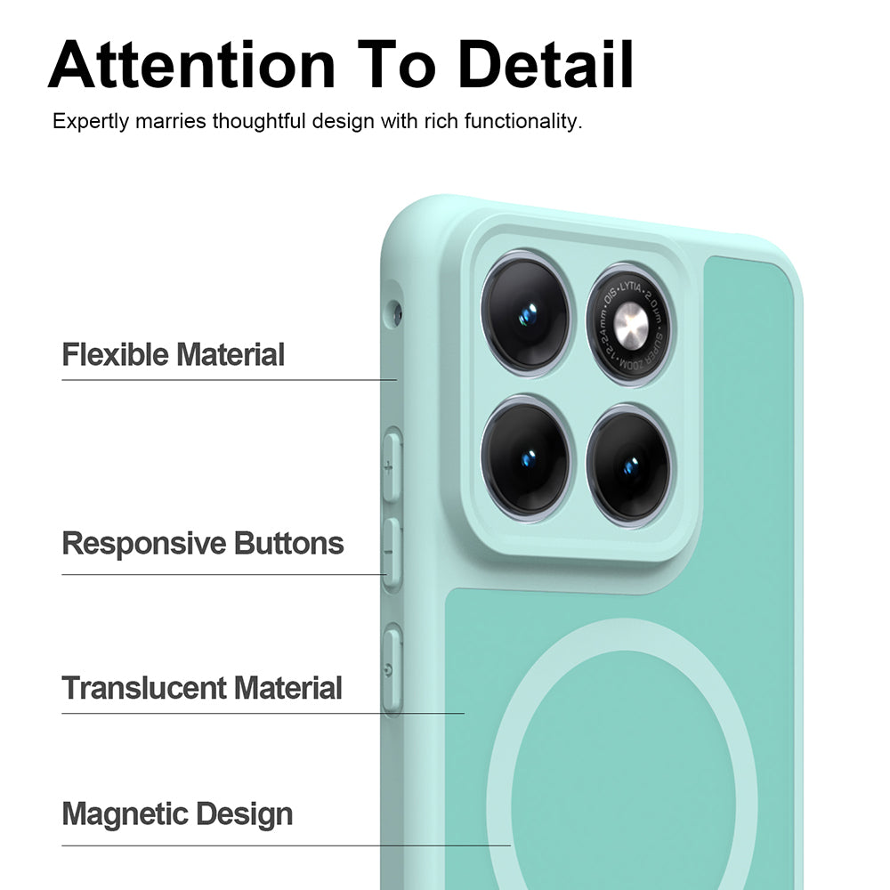 MagSafe-deksel for Motorola Edge 70 Fusion, Techsuit, HaloFrost II, Lys grønn