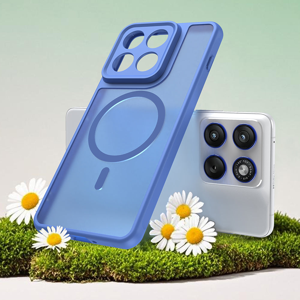 MagSafe-deksel for Motorola Edge 70, Techsuit, HaloFrost II, Blå