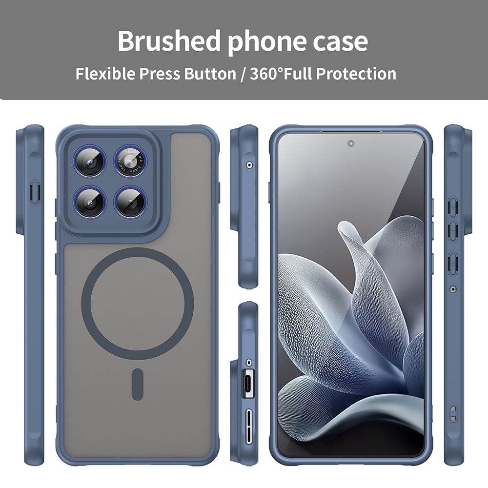 MagSafe-deksel for Motorola Edge 70, Techsuit, HaloFrost II, Marineblå