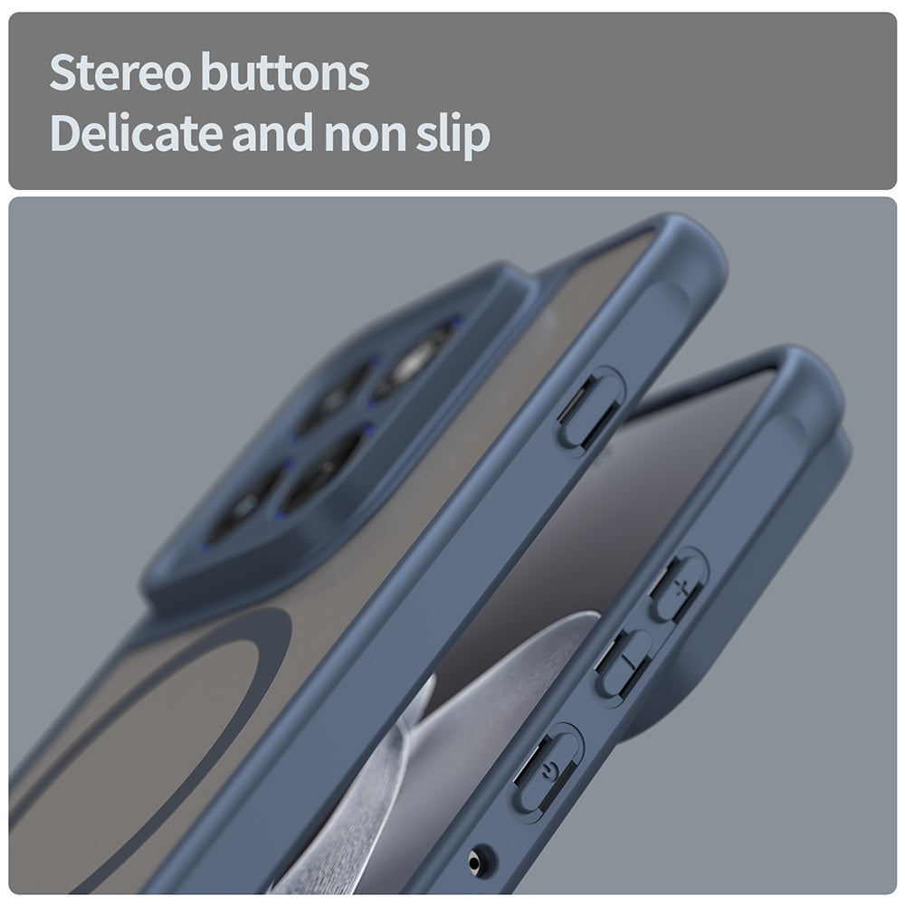 MagSafe-deksel for Motorola Edge 70, Techsuit, HaloFrost II, Marineblå