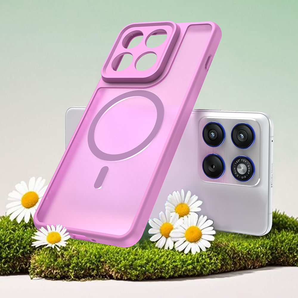 MagSafe-deksel for Motorola Edge 70, Techsuit, HaloFrost II, Rosa