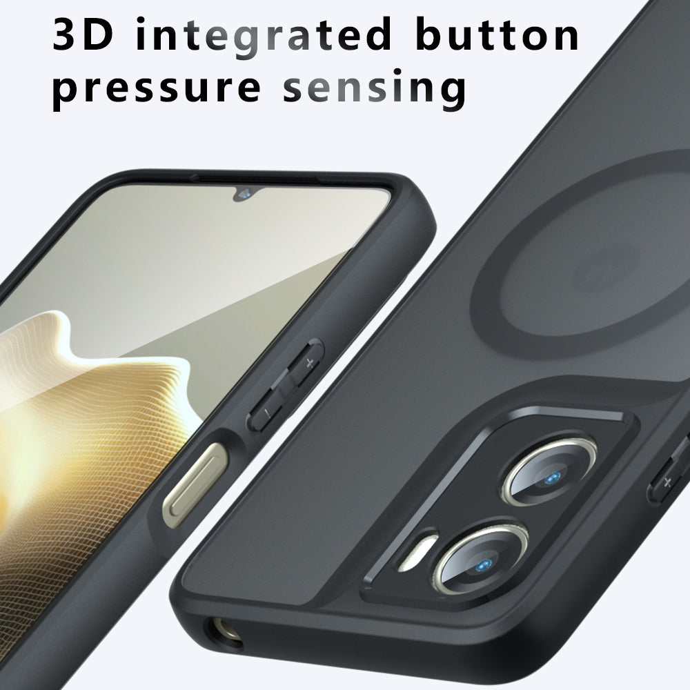 MagSafe-deksel for Motorola Moto G06, Techsuit, PureFrost, Satin Black