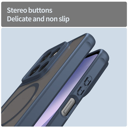 MagSafe-deksel for Motorola Moto G47 / G37 Power / G37, Techsuit, HaloFrost II, Marineblå