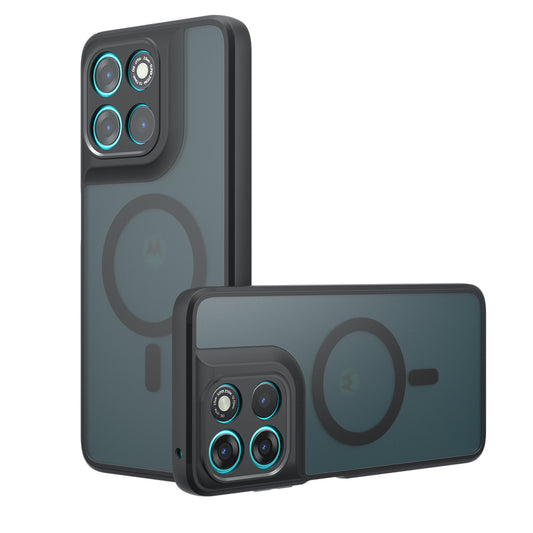 MagSafe-deksel for Motorola Moto G77 / G67, Techsuit, PureFrost, Satinert Svart