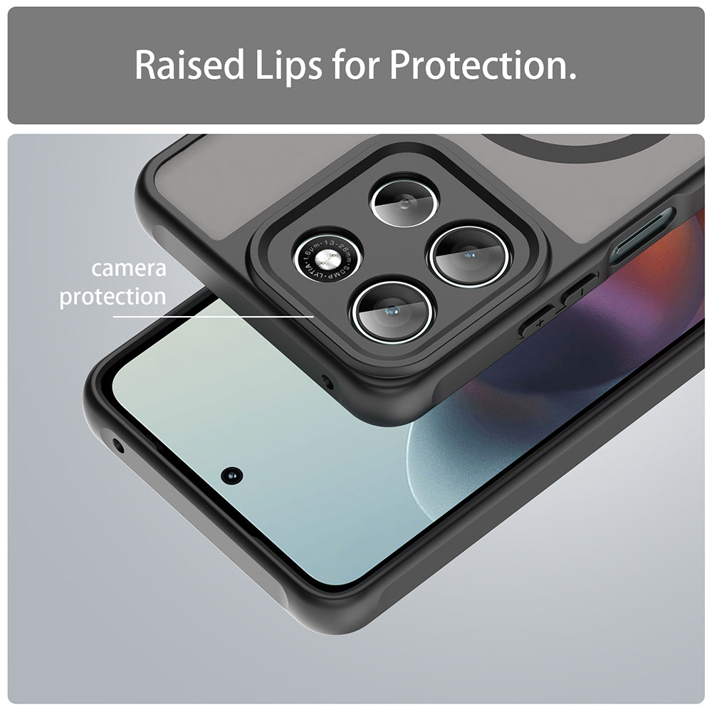 MagSafe-deksel for Motorola Moto G86, Techsuit, HaloFrost II, Svart
