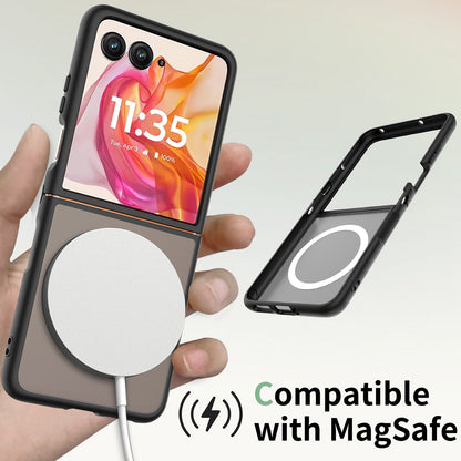 MagSafe-deksel for Motorola Razr 70 Plus / Razr 50 Ultra, Techsuit, PureFrost, Satinert svart