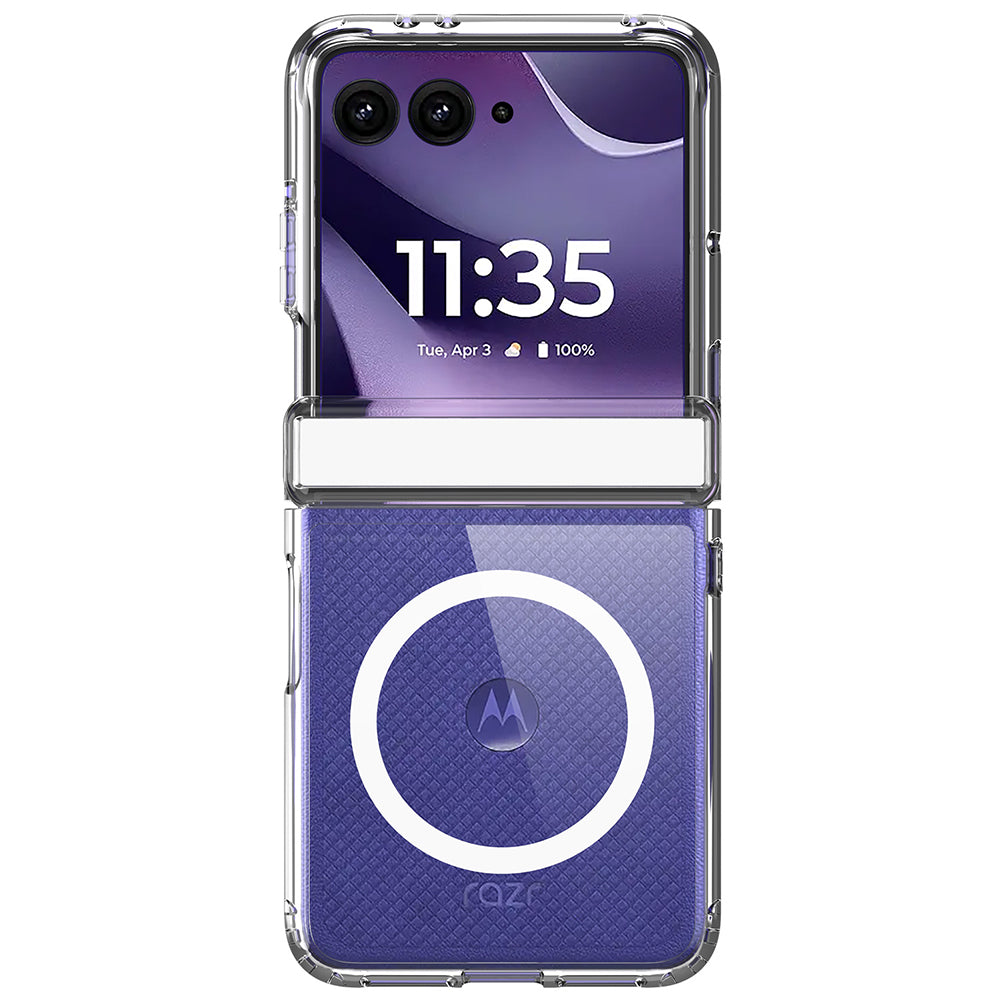 MagSafe-deksel til Motorola Razr 70 / Razr 60 / Razr 50, DUX DUCIS, slankt, gjennomsiktig