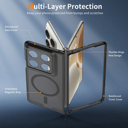 MagSafe-deksel for Motorola Razr Fold, Techsuit, PureFrost, Satinert svart