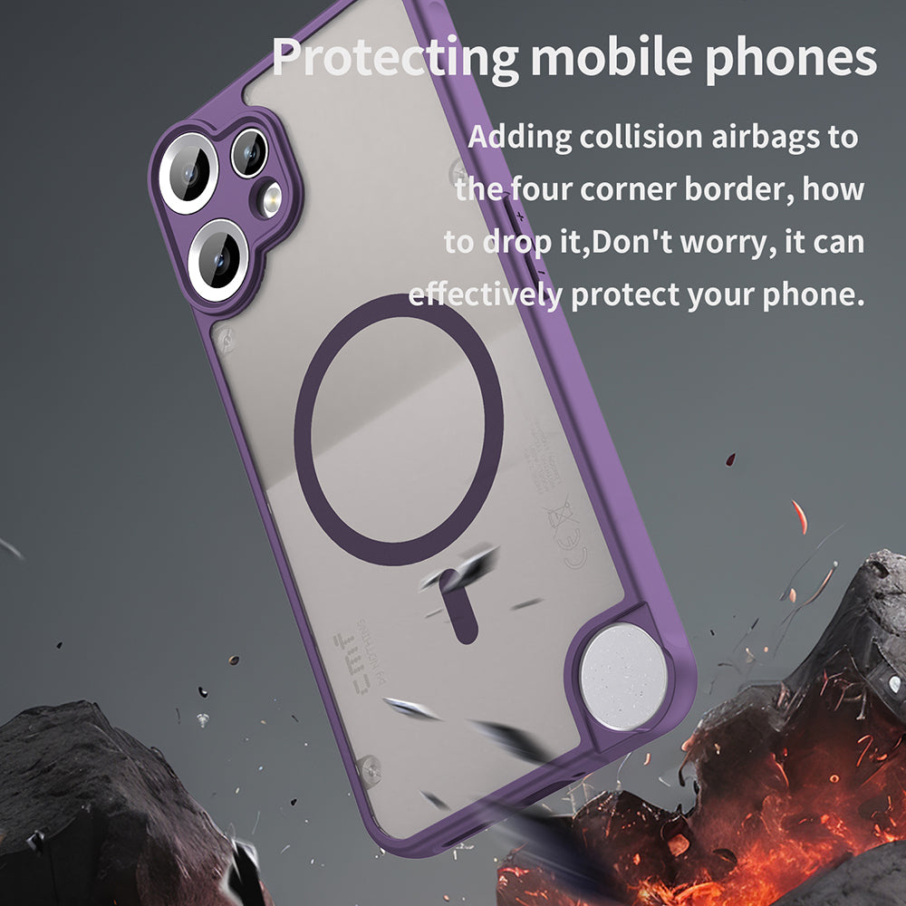 MagSafe-deksel for Nothing CMF Phone 2 Pro, Techsuit, HaloFrost II, Lilla