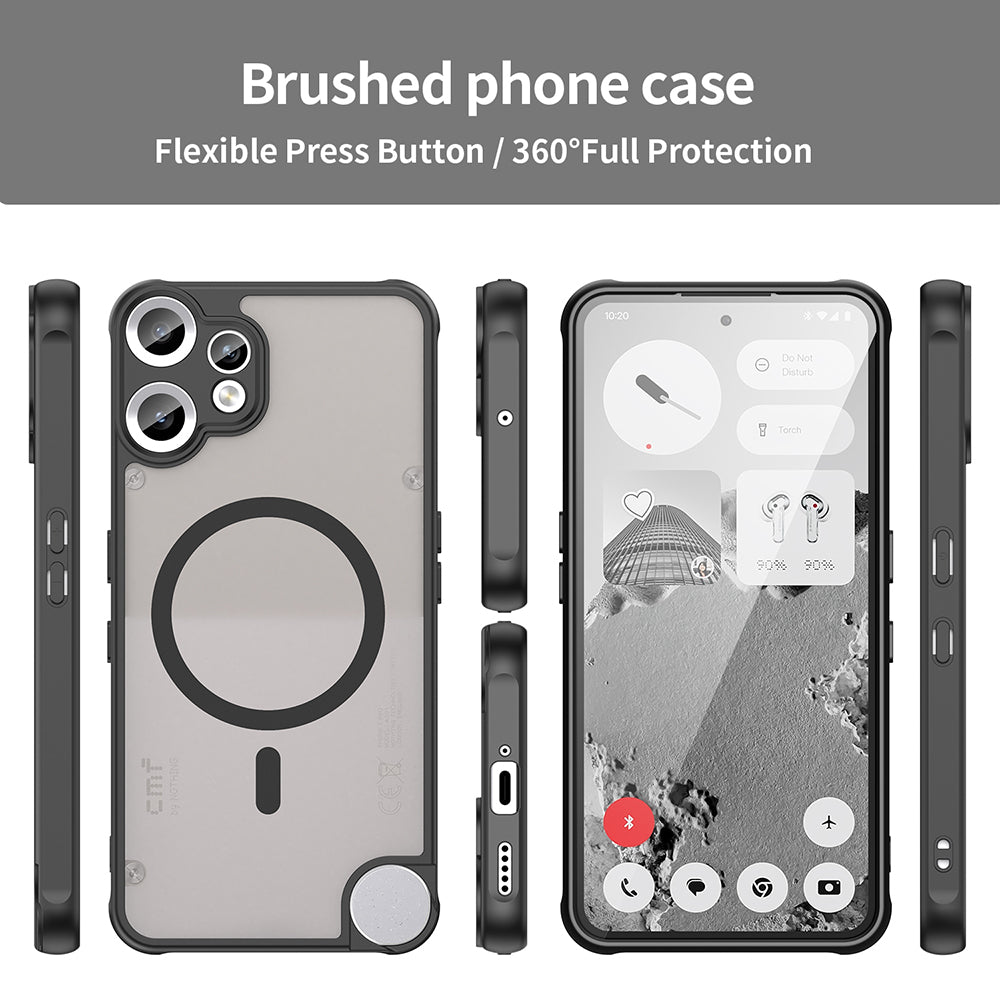 MagSafe-deksel for Nothing CMF Phone 2 Pro, Techsuit, HaloFrost II, svart
