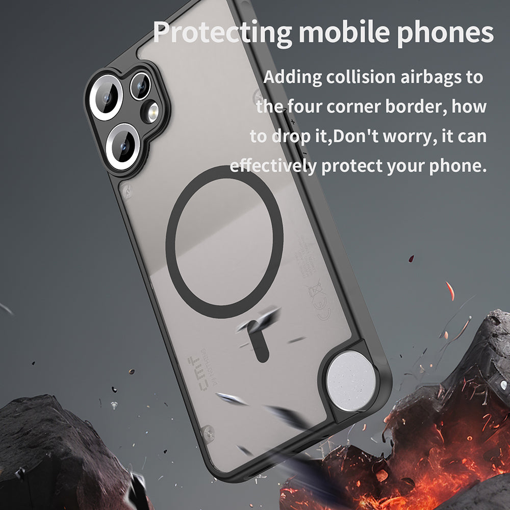 MagSafe-deksel for Nothing CMF Phone 2 Pro, Techsuit, HaloFrost II, svart