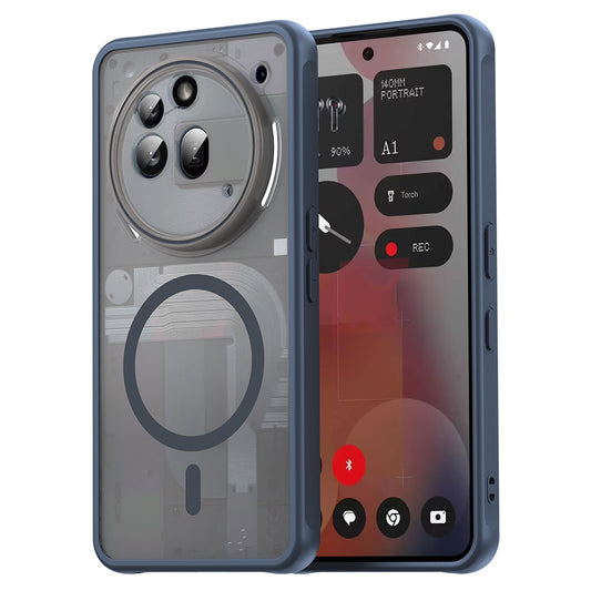 MagSafe-deksel for Nothing Phone (3a) Pro, Techsuit, HaloFrost II, Marineblå
