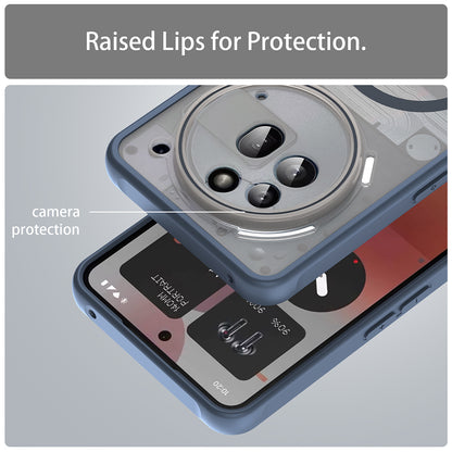 MagSafe-deksel for Nothing Phone (3a) Pro, Techsuit, HaloFrost II, Marineblå