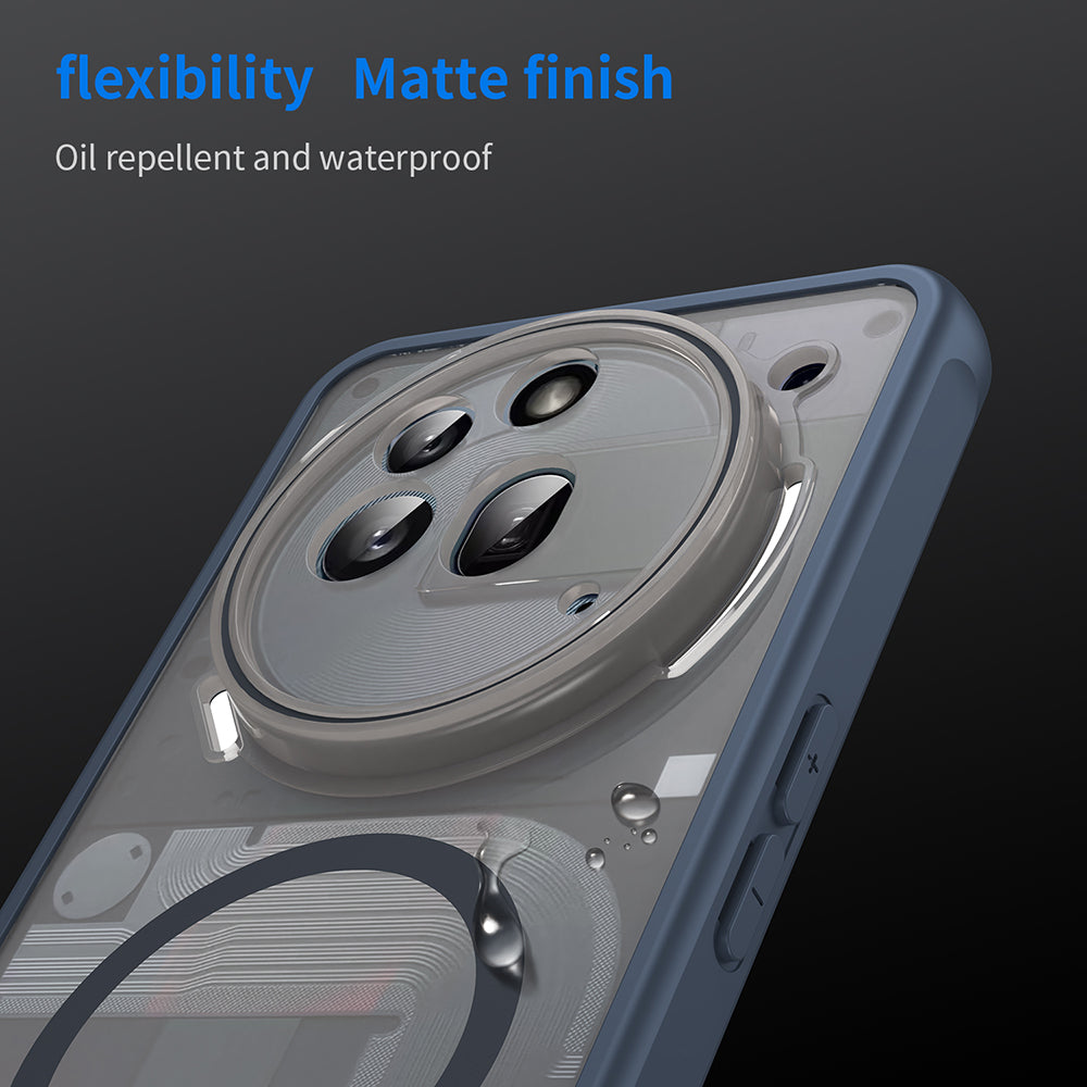 MagSafe-deksel for Nothing Phone (3a) Pro, Techsuit, HaloFrost II, Marineblå