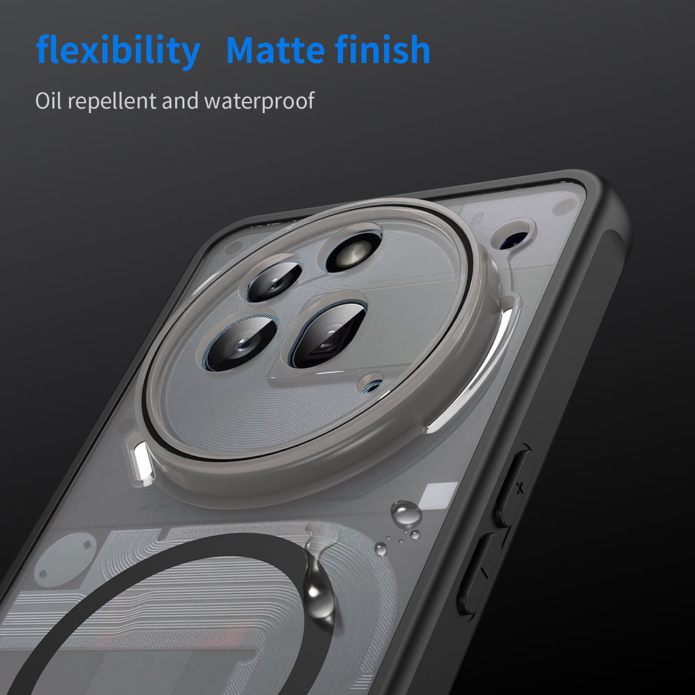 MagSafe-deksel for Nothing Phone (3a) Pro, Techsuit, HaloFrost II, svart