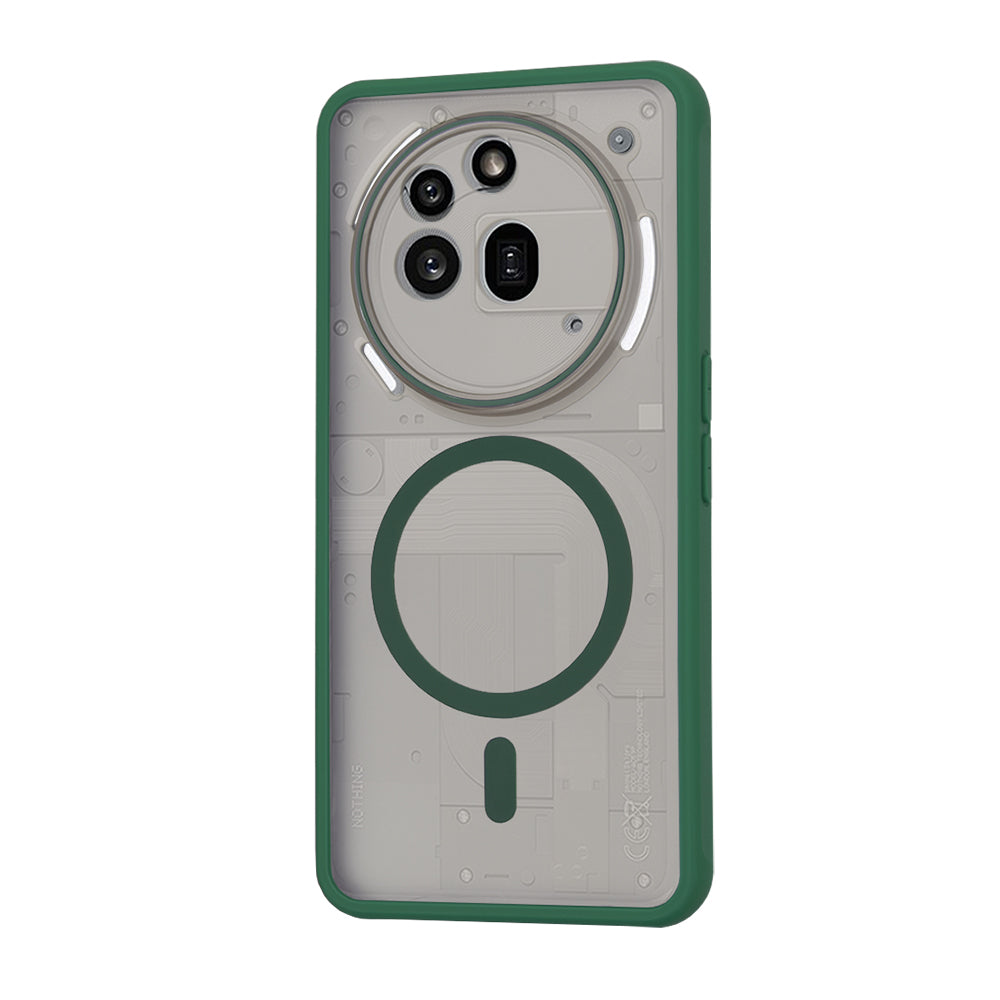 MagSafe-deksel for Nothing Phone (3a) Pro, Techsuit, HaloFrost, Grønn