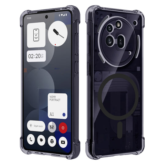 MagSafe-deksel for Nothing Phone (3a) Pro, Techsuit, støtsikker klar, røykfarget