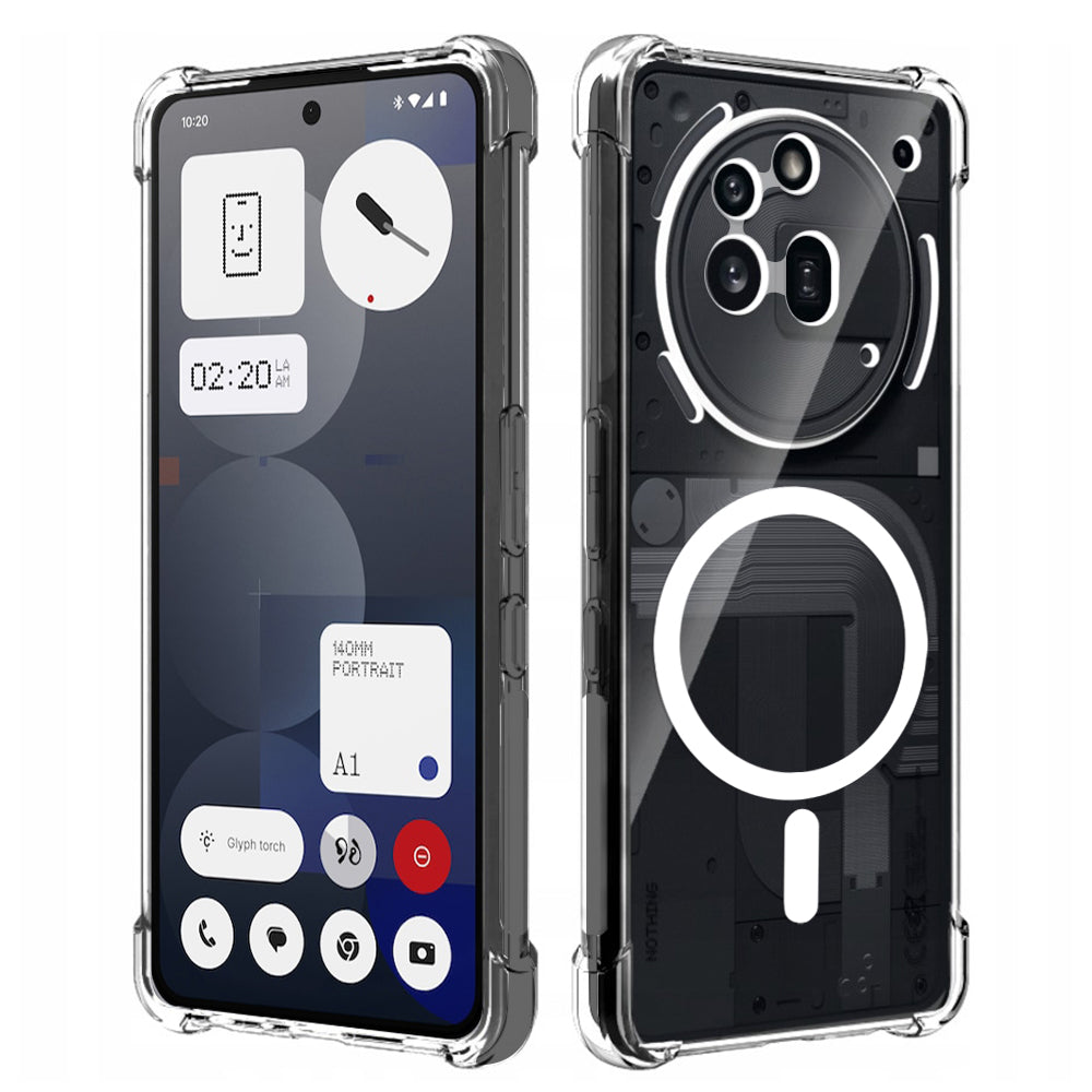 MagSafe-deksel for Nothing Phone (3a) Pro, Techsuit, støtsikker, gjennomsiktig