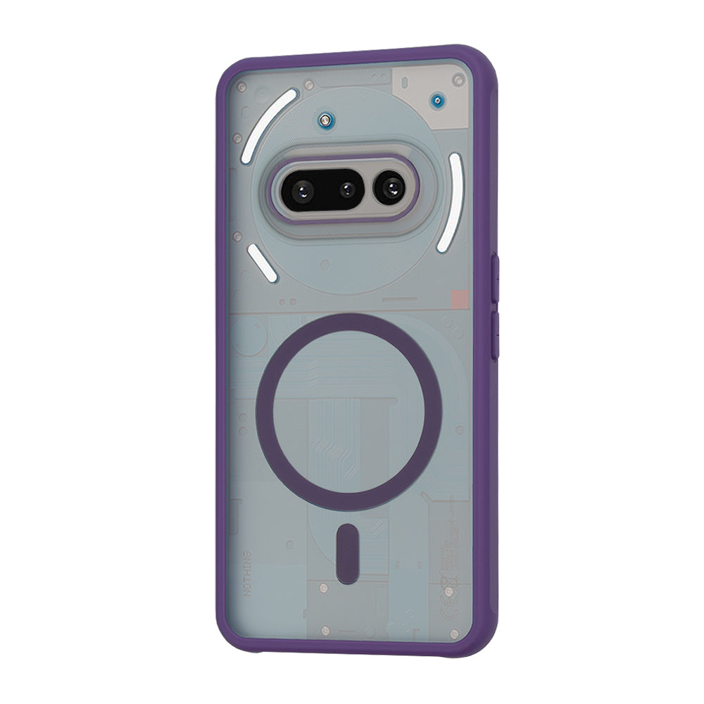 MagSafe-deksel for Nothing Phone (3a), Techsuit, HaloFrost, Mørk lilla