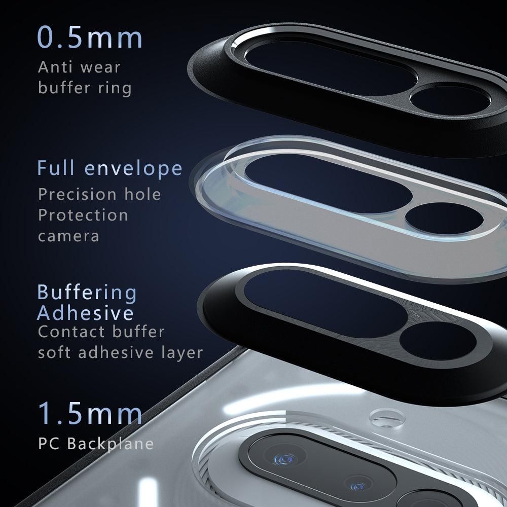 MagSafe-deksel for Nothing Phone (3a), Techsuit, PureFrost, svart