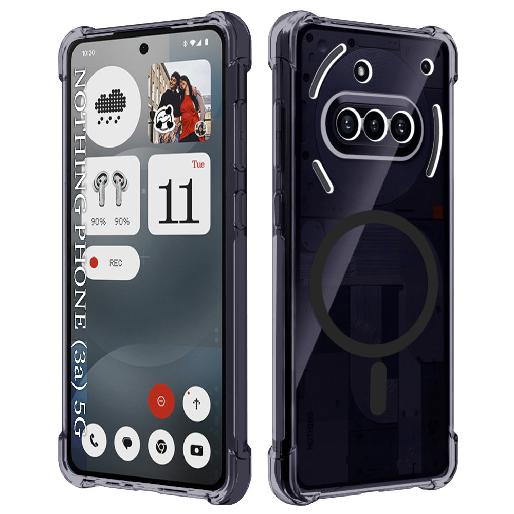 MagSafe-deksel for Nothing Phone (3a), Techsuit, støtsikker klar, røykfarget