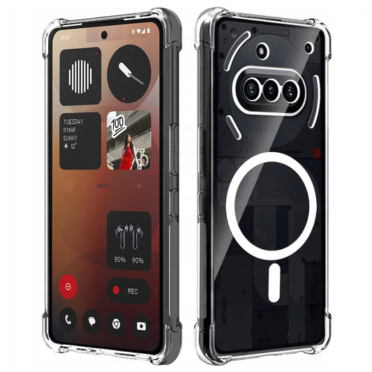 MagSafe-deksel for Nothing Phone (3a), Techsuit, støtsikker, gjennomsiktig