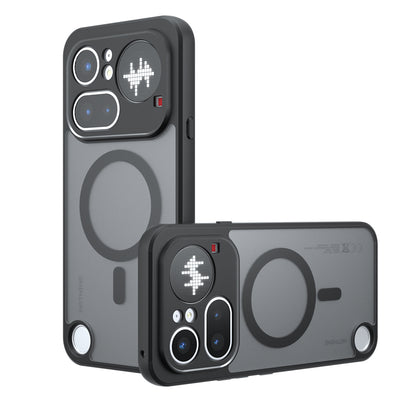 MagSafe-deksel for Nothing Phone (4a) Pro, Techsuit, PureFrost, Satinert svart