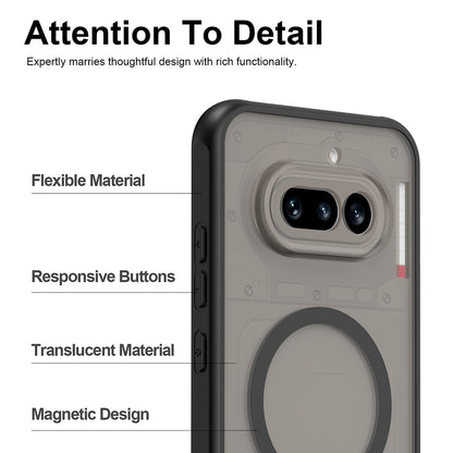 MagSafe-deksel for Nothing Phone (4a), Techsuit, HaloFrost II, Svart