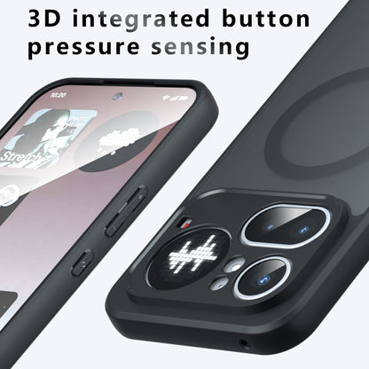 MagSafe-deksel for Nothing Phone (4b), Techsuit, PureFrost, Satinert svart