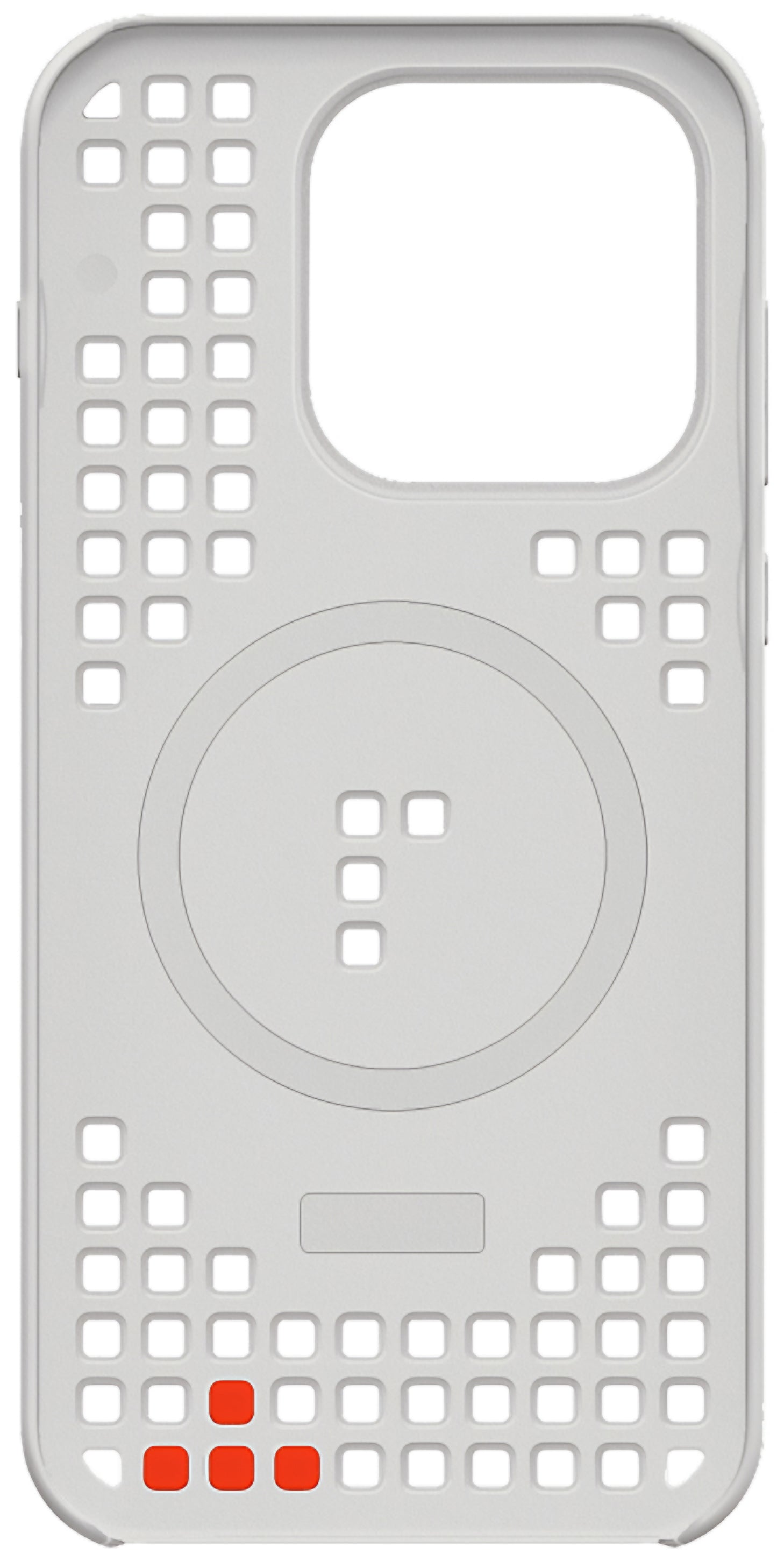 Deksel for OnePlus 15, Hole Pattern Magnetic, Grå 5431102022
