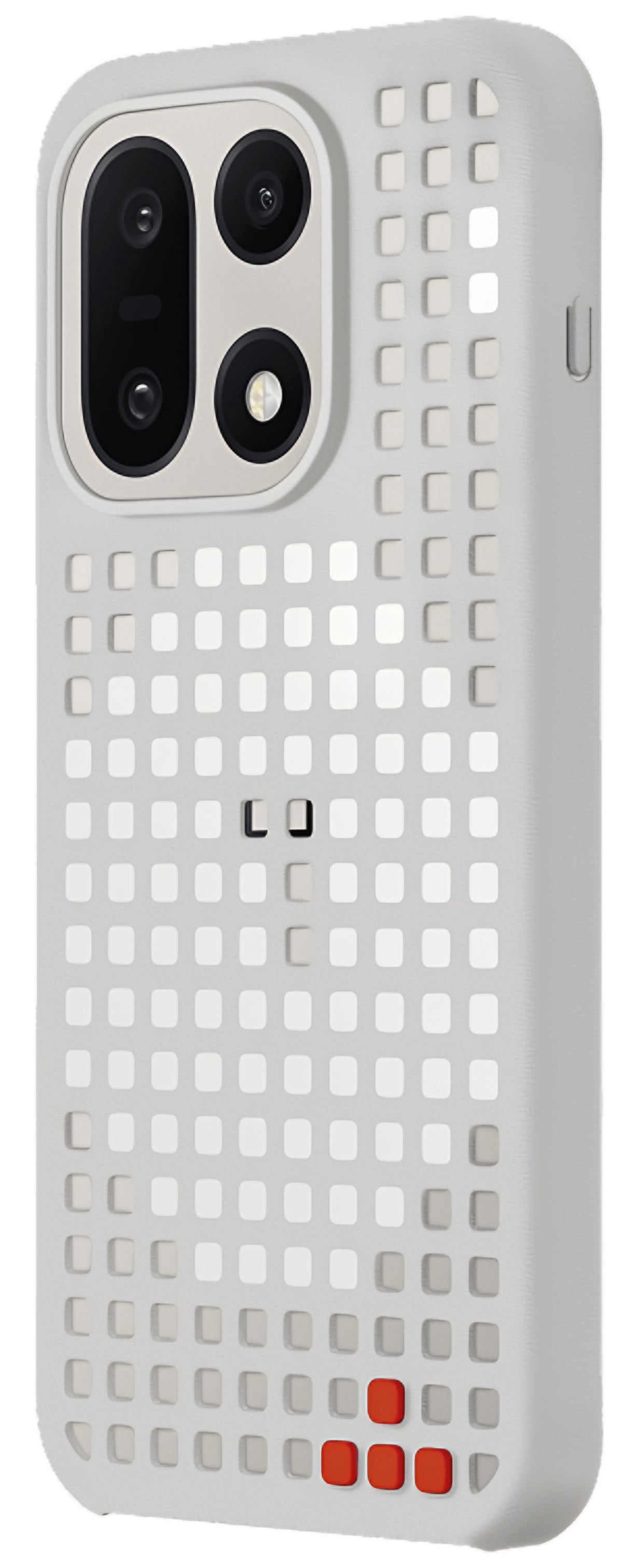 Deksel for OnePlus 15, Hole Pattern Magnetic, Grå 5431102022