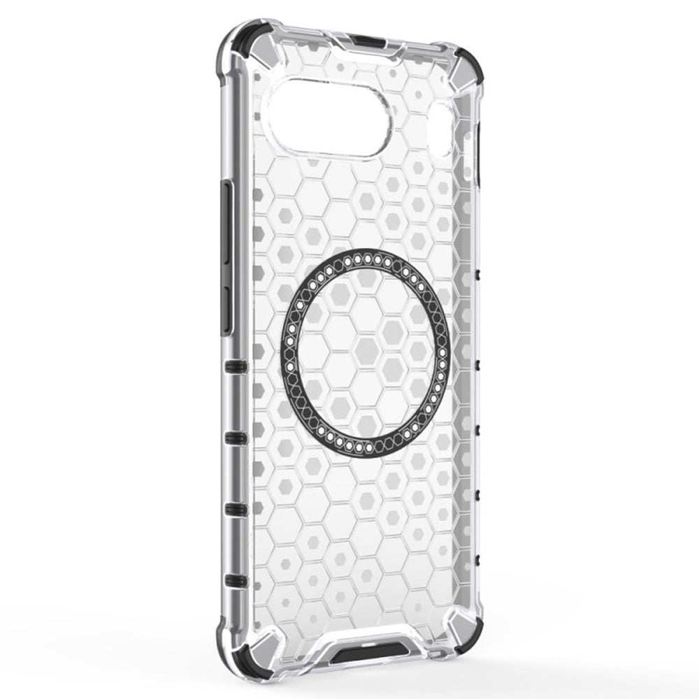 MagSafe-deksel for OnePlus Nord 4, Techsuit, HoneyComb Shield, hvit