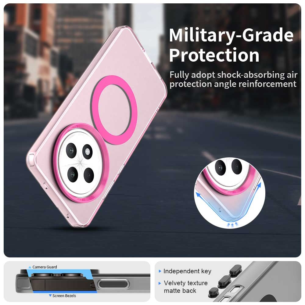 MagSafe-deksel for Oppo A3 4G / A3 5G, Techsuit, CandyCase, Rosa