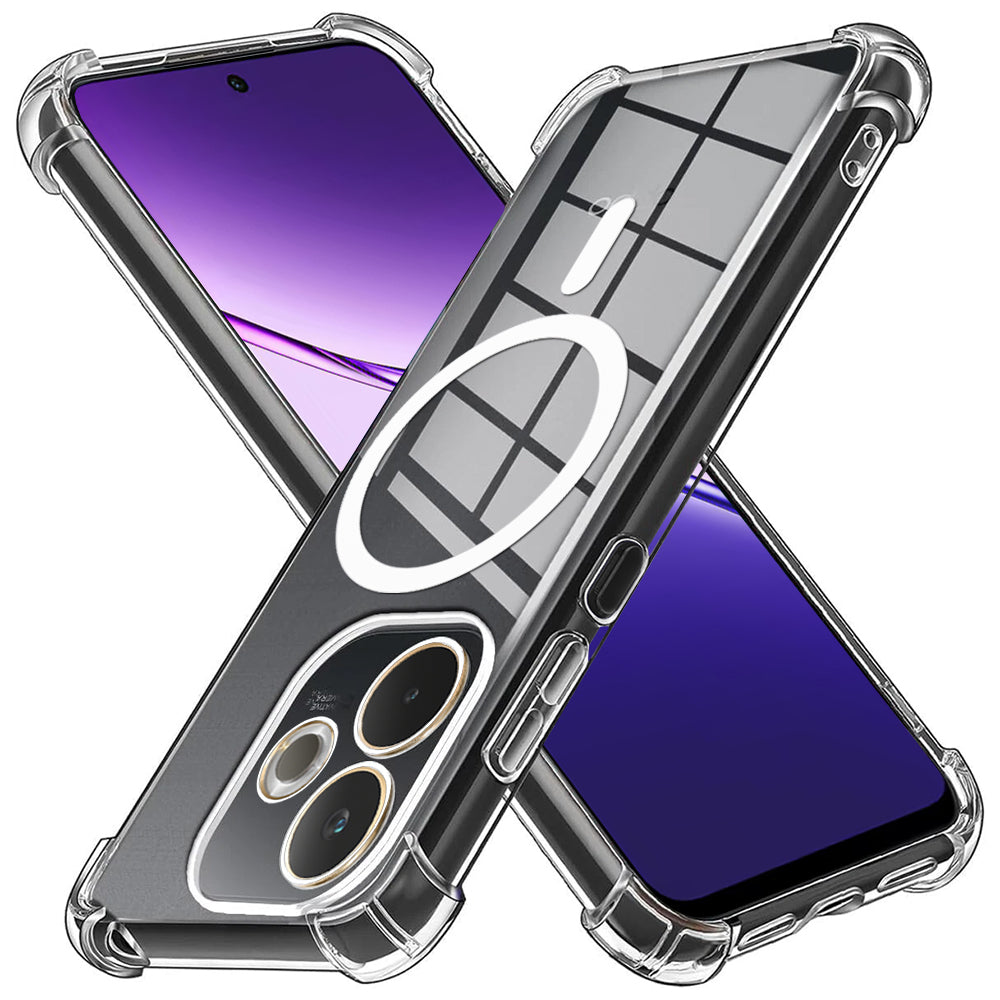 MagSafe-deksel for Oppo A5 Pro 4G / A5 Pro, Techsuit, støtsikker, gjennomsiktig